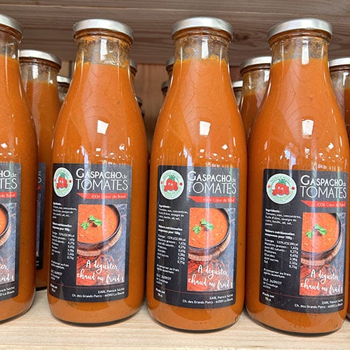 Gaspacho basilic coeur de boeuf Patrick Séché - producteur local - la baule - mathilde boudet - luckycom - graphiste - trignac - st nazaire