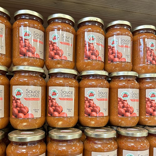 Sauce tomates coeur de boeuf - Patrick Séché producteur local - la baule - mathilde boudet - luckycom - graphiste - trignac - st nazaire